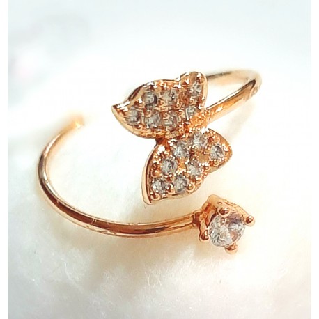 ANILLO DE ACERO Y CIRCONITAS