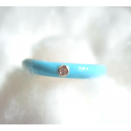 ANILLO ESMALTADO CON CIRCONITA