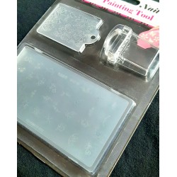 SELLO Y PLACAS DE DECORACION DE UÑAS YESHI