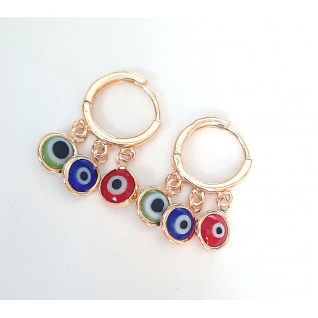 PENDIENTES DE ARO, ESTRELLA.