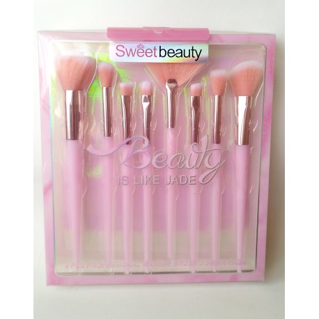 SET DE 8 BROCHAS SWEET BEAUTY