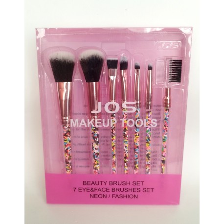 SET DE 7 BROCHAS JOS MAKEUP TOOL