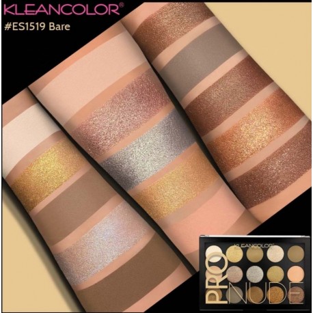 PALETA DE SOMBRAS MATTE Y SHIMMER KLEANCOLOR