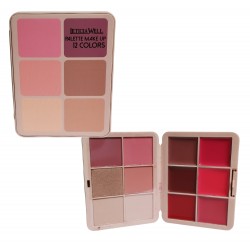 PALETA DE ROSTRO Y LABIOS PALETTE MAKEUP 12 COLORS