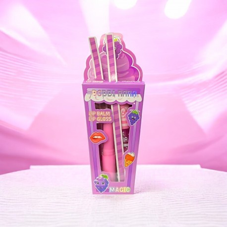 SET DE LIP GLOSS Y LIP BALM IMAN OF NOBLE